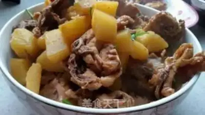 Make Potato stew chicken bones step 8