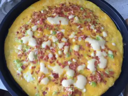 Make Ham and eggs step 9