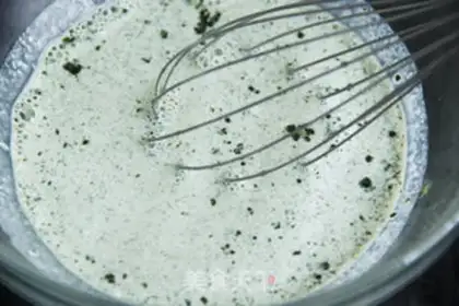 Make Double-coloured tea pudding step 8