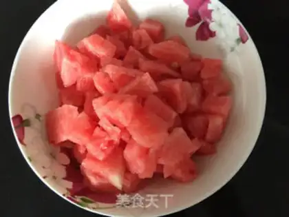 Make Watermelon sandy ice step 0
