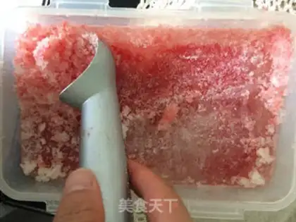 Make Watermelon sandy ice step 3
