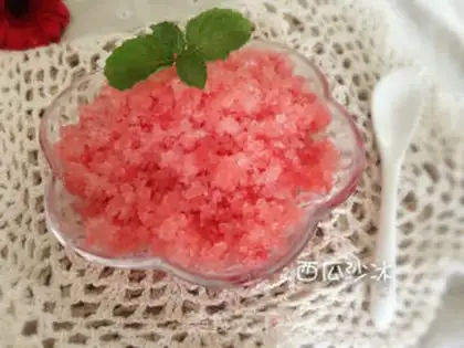Make Watermelon sandy ice step 4