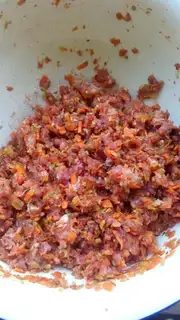 Make Carrot celery pork dumplings step 4
