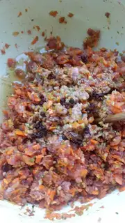 Make Carrot celery pork dumplings step 6