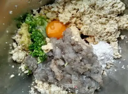 Make Shrimp tofu pie step 2