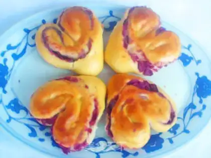 Make Purple heart bread step 10