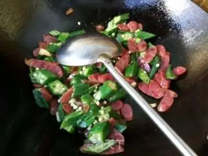 Make Autumn sausage fried meat step 8