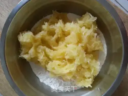 Make Pumpkin egg waffles step 2