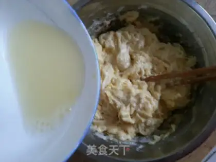 Make Pumpkin egg waffles step 5