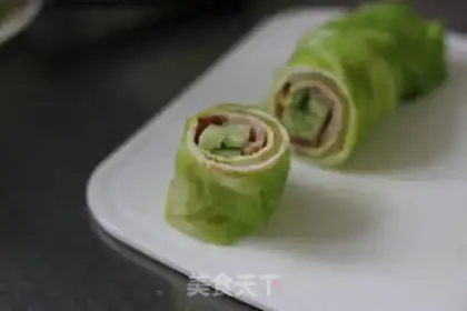 Make Little new jade egg rolls step 8