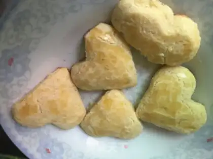 Make Simple love cookies step 15