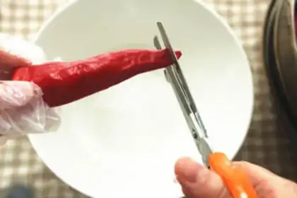 Make Secret spicy pepper sauce step 2