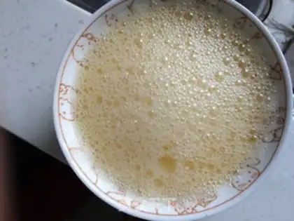 Make Autumn eggs step 1
