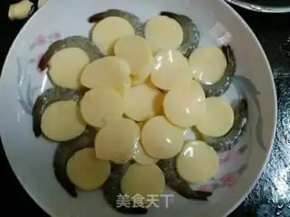 Make Slippery jade tofu shrimp step 3