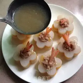 Make radish shrimp balls step 8