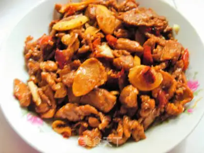 Make Old ginger fried meat step 4