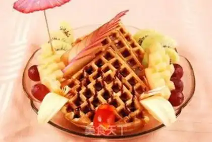 Make Tea waffles step 5