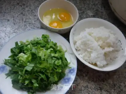 Make Wheat and egg fried rice step 0