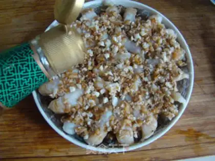 Make Garlic fan steamed dragonfish step 9
