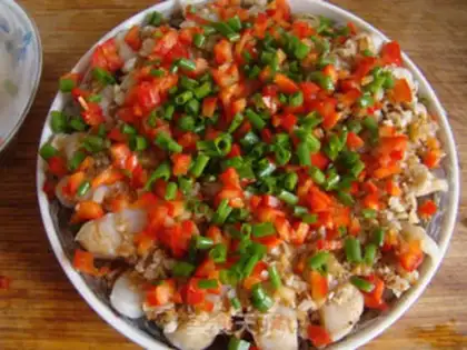 Make Garlic fan steamed dragonfish step 10