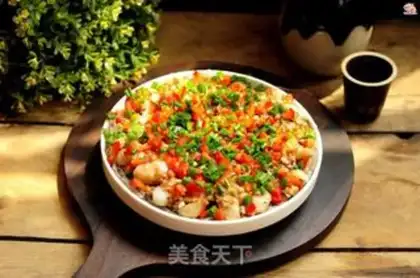 Make Garlic fan steamed dragonfish step 11