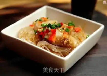 Make Garlic fan steamed dragonfish step 14