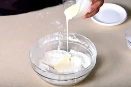 Make Korean milk moon cake step 2