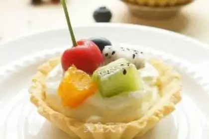 Make Beautiful fruit tower step 17