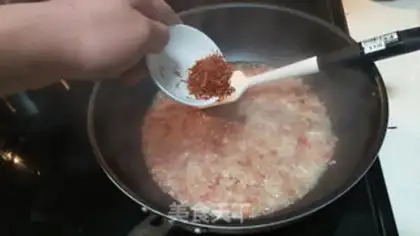 Make Ham rice step 4