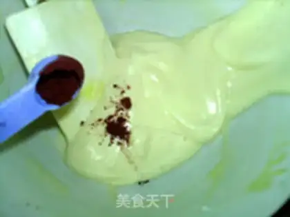 Make Red-curricular marble cake step 13