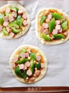 Make Corn ham pizza step 10