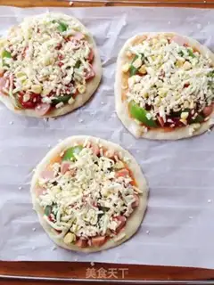 Make Corn ham pizza step 12