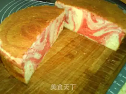 Make Red-curricular marble cake step 26