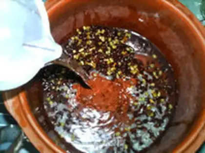 Make Red bean congee step 4