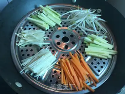 Make Rock pan rice step 1
