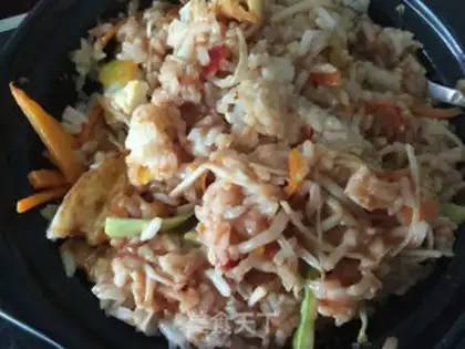 Make Rock pan rice step 7