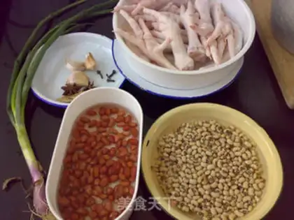 Make Boot peanuts cooking chicken claws step 0
