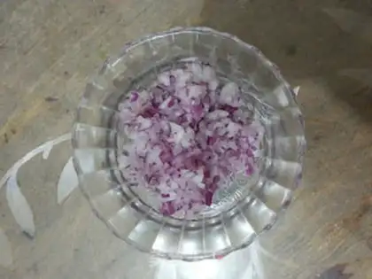 Make Onion rice cake step 1