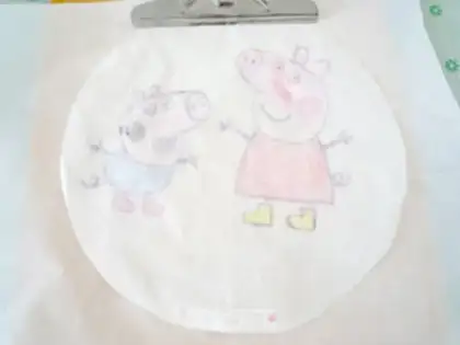Make Pink pig cake step 17