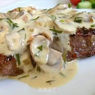 Make Mushrooms, truffled steak step 4