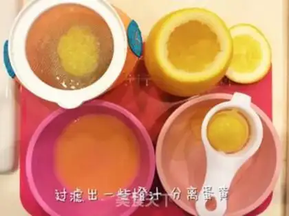 Make Orange steamed eggs step 3