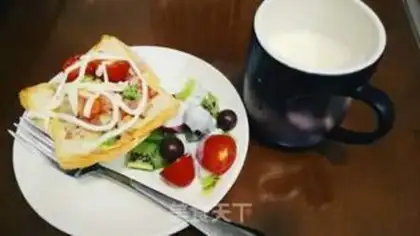 Make Bacon Cheese Toast step 3