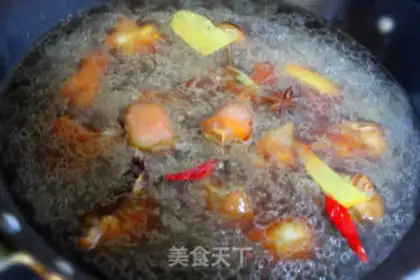 Make Red burning pig hoof step 7