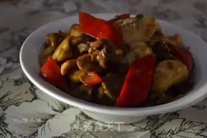 Make Beef apricot mushrooms step 6
