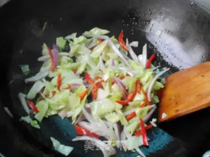 Make Bacon groceries, fried oatmeal step 6
