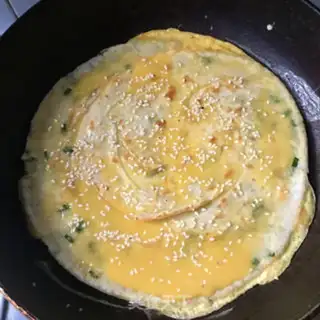 Make Onion eggcake step 9