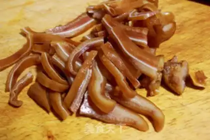 Make Pork ears with cucumbers step 2