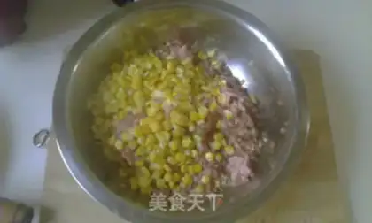 Make Corn pork buns step 2