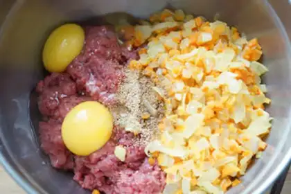 Make Japanese roast beef cake step 4