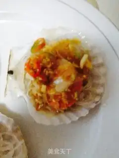Make A garlic fan scallop step 5